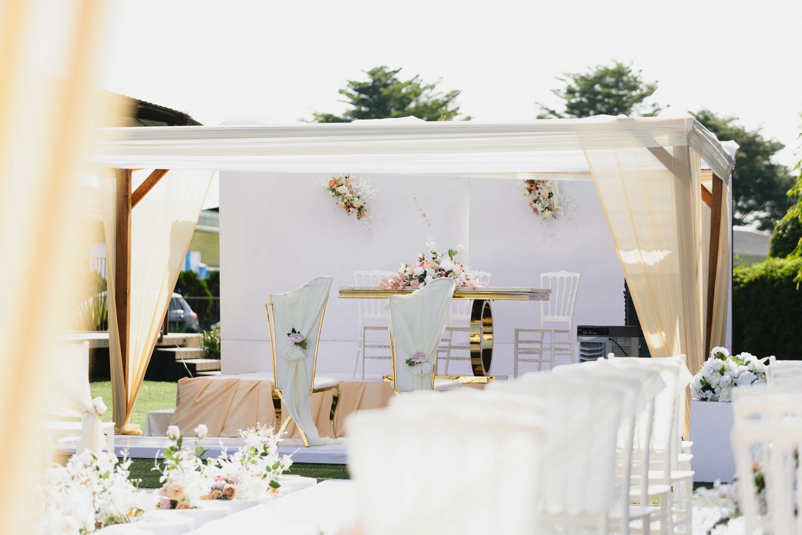 Outdoor wedding ceremony coverage